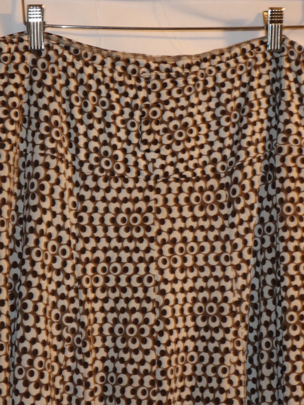 Anthropologie Lapis Geomtric Brown Midi Skirt Size XL - Picture 10 of 12